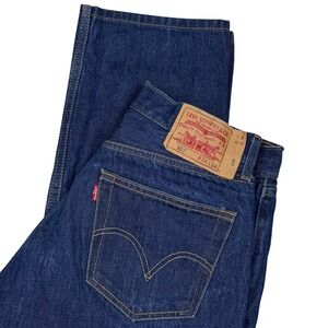 Levi's 501 Jeans Mens 34x34 (fits 32x31.5) Straight Fit Button Fly Smart Casual
